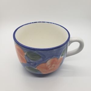 Large Floral Tea Cup Soup Mug Pen Cup Planter